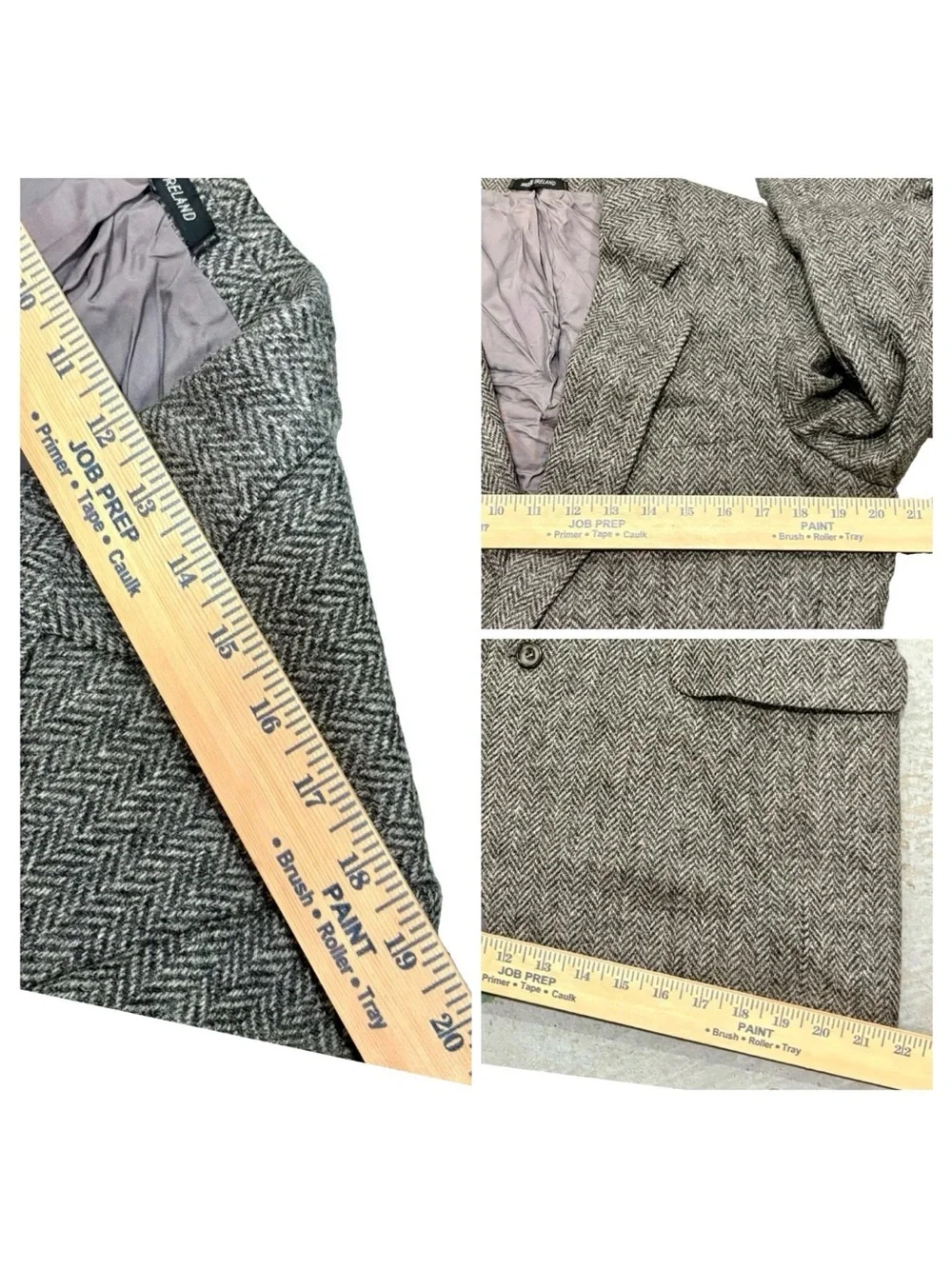 Kevin & Howlin Dublin VTG 70s 80s Donegal Tweed Blazer Jacket 38R Handwoven Wool